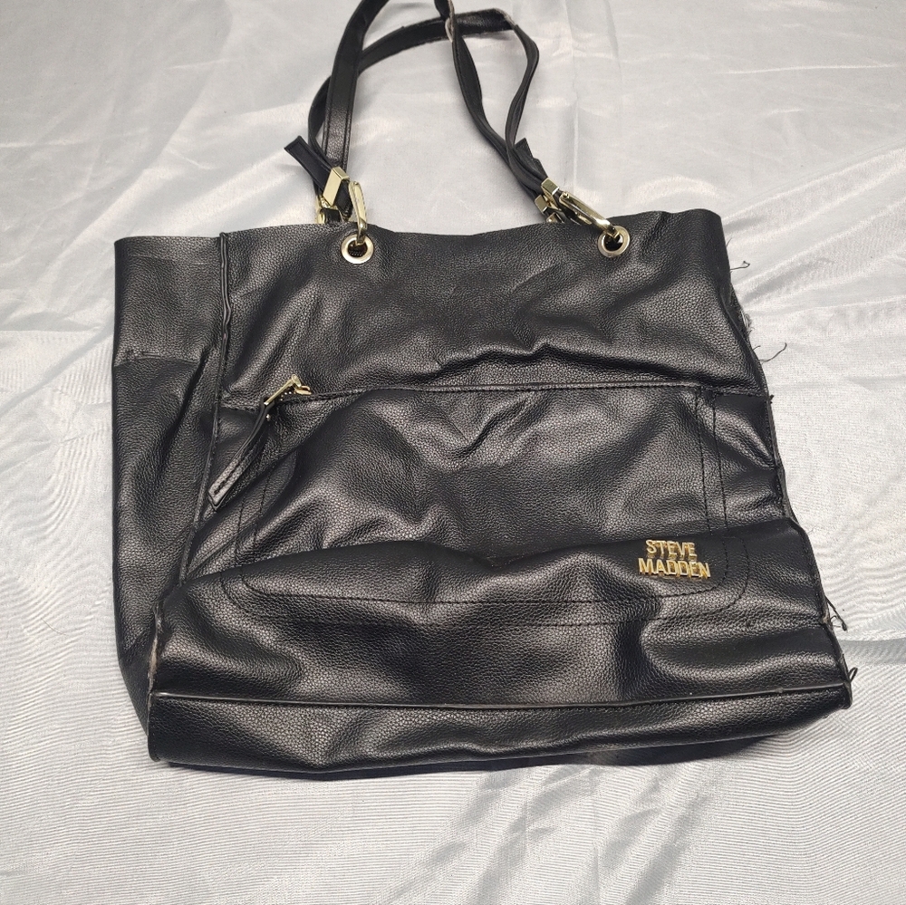 Steve Madden Black Tote Bag